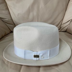 Men’s White Dobbs Wool Hat